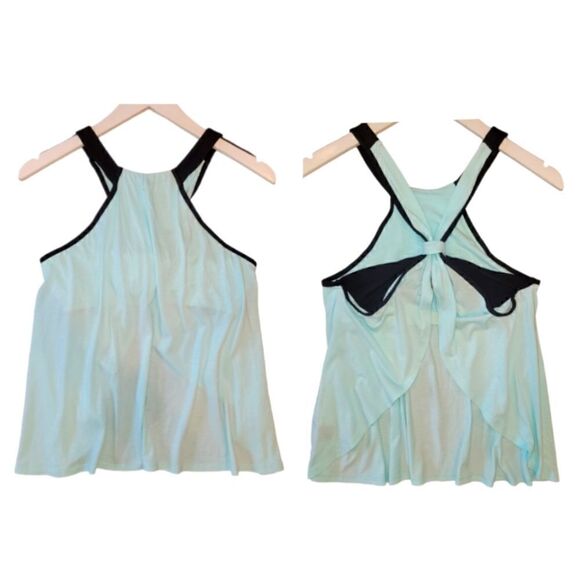 Victoria's Secret Open Back Fly-away Built-in Sportsbra Tank Top Workout Tank M - Picture 1 of 11